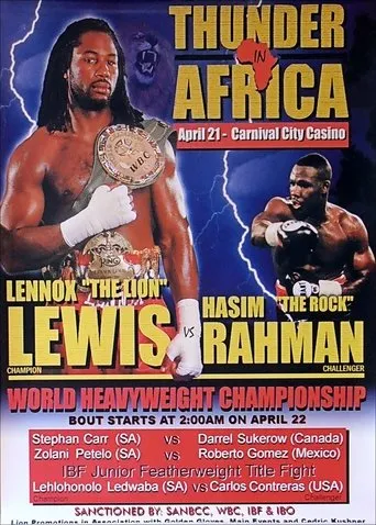 Póster de Lennox Lewis vs. Hasim Rahman