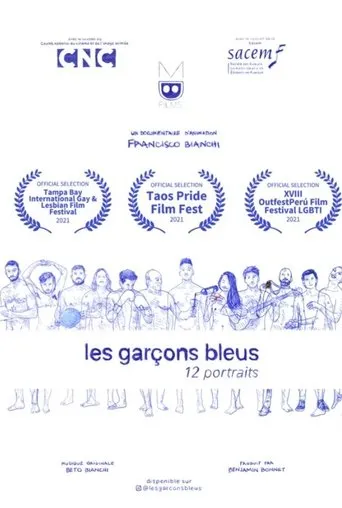 Póster de Les garçons bleus : 12 portraits
