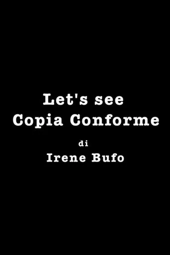 Póster de Let's See Copia Conforme