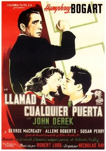 Póster de Llamad a cualquier puerta (1949) con Curt Conway como Ed Elkins (uncredited)