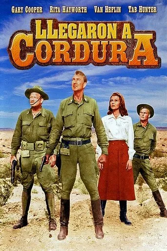 Póster de Llegaron a Cordura (1959) con Michael Callan como Pvt. Andrew L. Hetherington