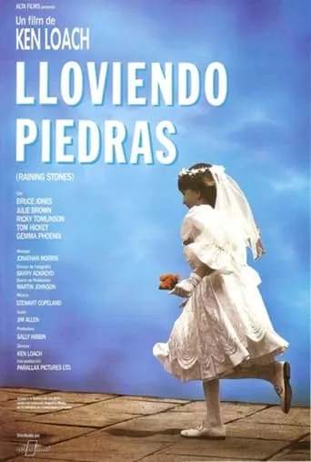 Póster de Lloviendo piedras (1993) con Ricky Tomlinson como Tommy
