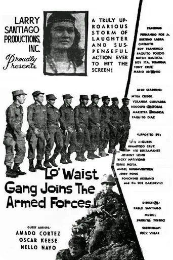 Póster de Lo' Waist Gang Joins the Army