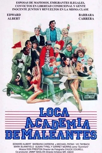 Póster de Loca academia de maleantes (1988) con Roslyn Kind como Mrs Rasseli