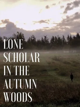 Póster de Lone Scholar in the Autumn Woods