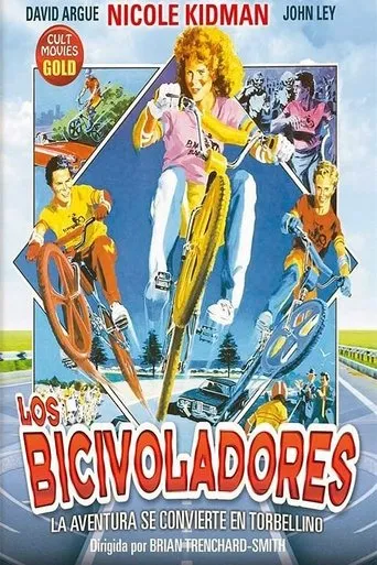 Póster de Los bicivoladores (1983) con Linda Newton como Police Woman
