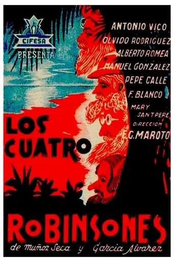 Póster de Los cuatro robinsones