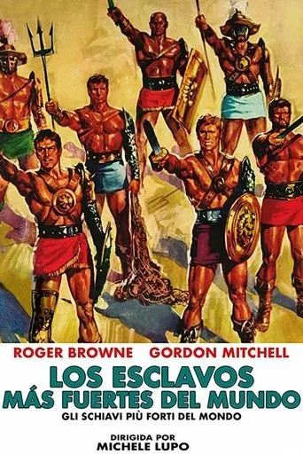 Póster de Los esclavos más fuertes del mundo (1964) con Roger Browne como Marcus