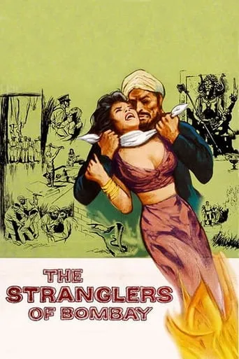 Póster de Los estranguladores de Bombay (1959) con Andrew Cruickshank como Col. Henderson