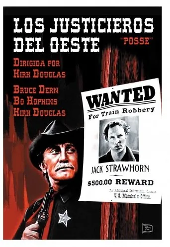 Póster de Los justicieros del Oeste (1975) con Bruce Dern como Jack Strawhorn