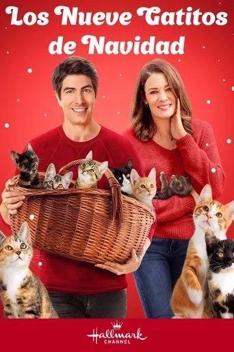 Póster de Los Nueve Gatitos de Navidad (2021) con Brandon Routh como Zachary Stone