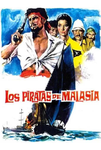 Póster de Los piratas de Malasia (1964) con Jacqueline Sassard como Princess Hada