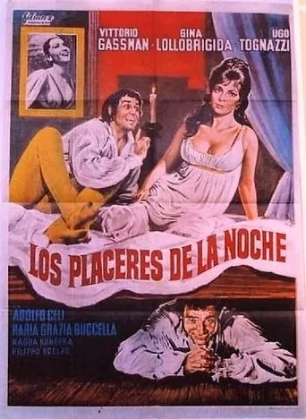 Póster de Los placeres de la noche (1966) con Maria Grazia Buccella como Lucrezia Borgia