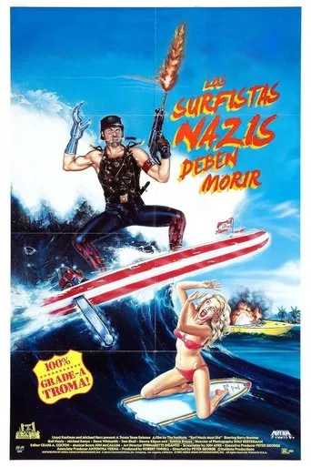Póster de Los surfistas nazis deben morir (1987) con Ted Prior como Blow