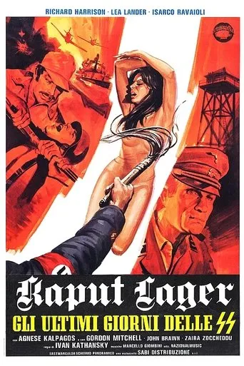 Póster de Los tigres del desierto (1977) con Richard Harrison como Maj. Lexman