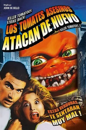 Póster de Los tomates asesinos atacan de nuevo (1991) con John Astin como Jeronahew/Prof. Gangreen