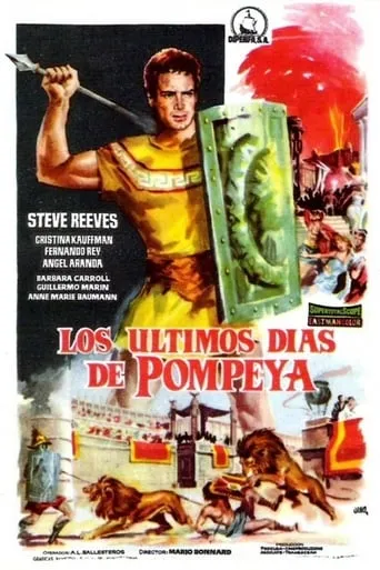 Póster de Los últimos días de Pompeya (1959) con María Silva como Julia's Maid