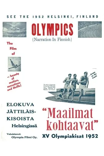 Póster de Maailmat kohtaavat: XV Olympiakisat Helsingissä 1952