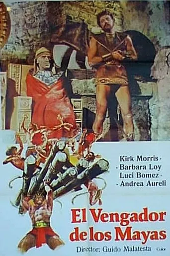 Póster de Maciste: El vengador de los Mayas (1966) con Demeter Bitenc como Gruno