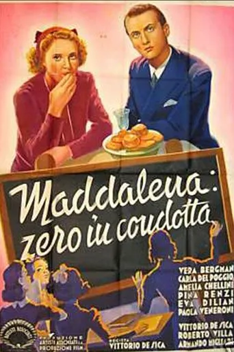 Póster de Magdalena, cero en conducta (1940) con Arturo Bragaglia como Prof. Sila