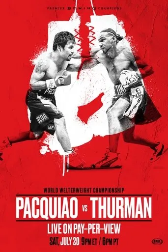 Póster de Manny Pacquiao vs. Keith Thurman