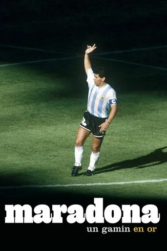 Póster de Maradona, un gamin en or