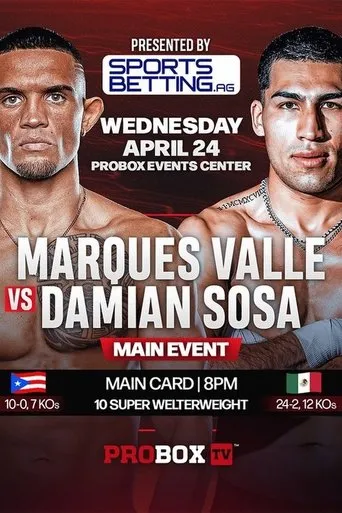 Póster de Marques Valle vs. Damian Sosa