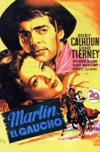 Póster de Martin el gaucho (1952) con Jorge Villoldo como Valverde