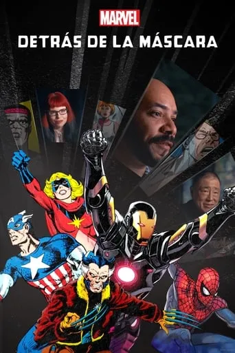 Póster de Marvel detrás de la máscara