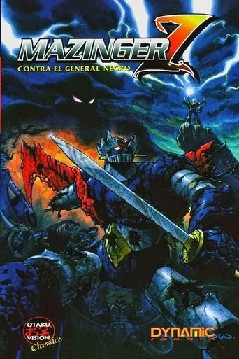 Póster de Mazinger Z contra el General Negro (1974) con Hiroshi Otake como Boss