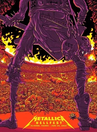 Póster de Metallica Live Hellfest 2022