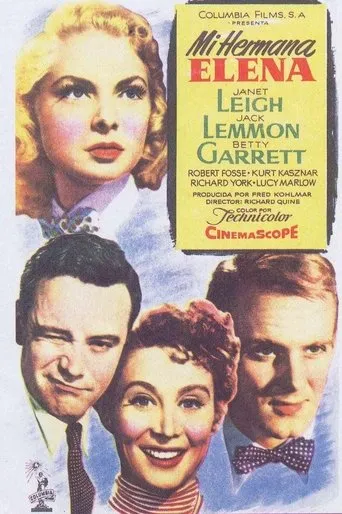 Póster de Mi hermana Elena (1955) con Bob Fosse como Frank Lippincott