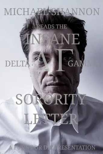 Póster de Michael Shannon Reads the Insane Delta Gamma Sorority Letter