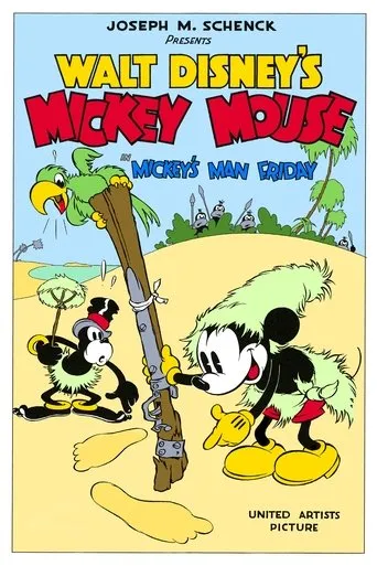 Póster de Mickey Mouse: Mickey en la isla de los caníbales