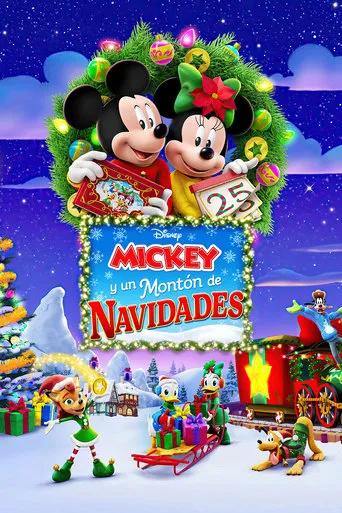 Póster de Mickey y un montón de navidades