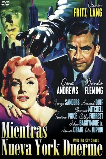Póster de Mientras Nueva York Duerme (1956) con Ralph Manza como Newsroom Man (uncredited)
