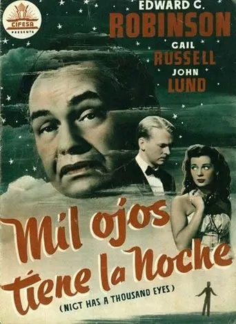 Póster de Mil ojos tiene la noche (1948) con Luis van Rooten como Mr. Myers