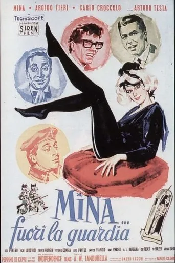 Póster de Mina... fuori la guardia
