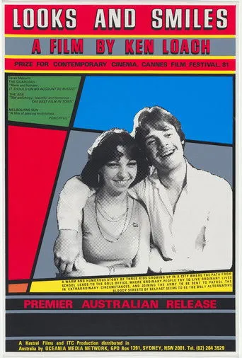 Póster de Miradas y sonrisas (1981) con Tony Pitts como Alan Wright