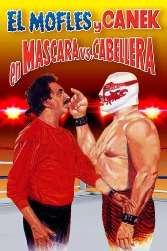 Póster de Mofles y Canek en mascara vs. cabellera