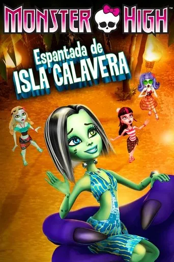 Póster de Monster High: Espantada de Isla Calavera (2012) con Malcolm Danare como Kipling (voice)