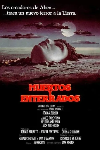 Póster de Muertos y enterrados (1981) con Barry Corbin como Phil