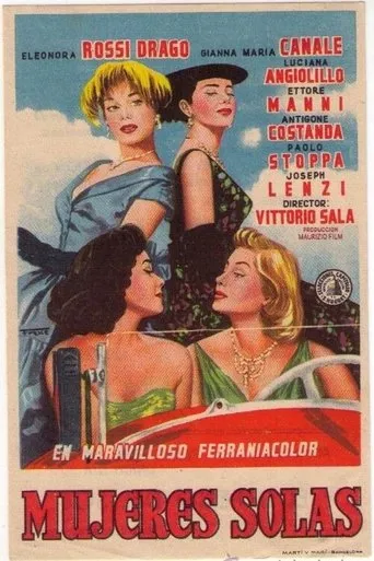 Póster de Mujeres solas (1955) con Gino Buzzanca