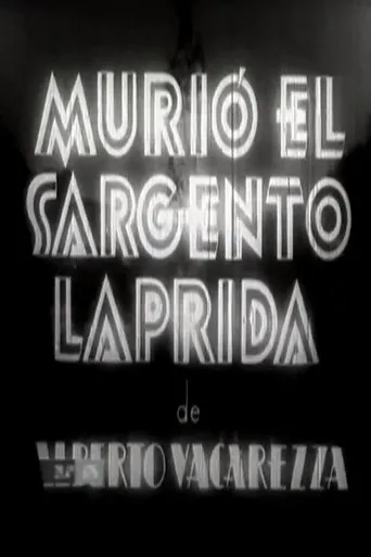 Póster de Murió el sargento Laprida