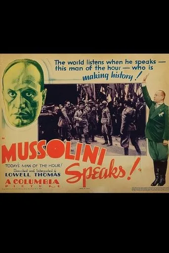 Póster de Mussolini Speaks