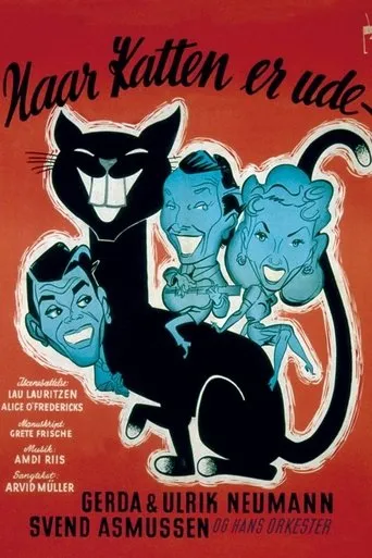 Póster de Naar katten er ude