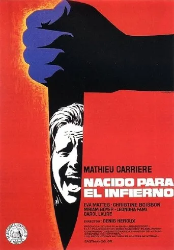 Póster de Nacido para el infierno (1976) con Ely Galleani como Pam