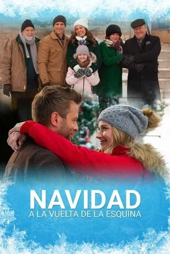 Póster de Navidad a la vuelta de la esquina