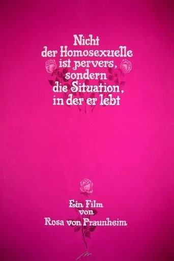 Póster de Nicht der Homosexuelle ist pervers, sondern die Situation, in der er lebt