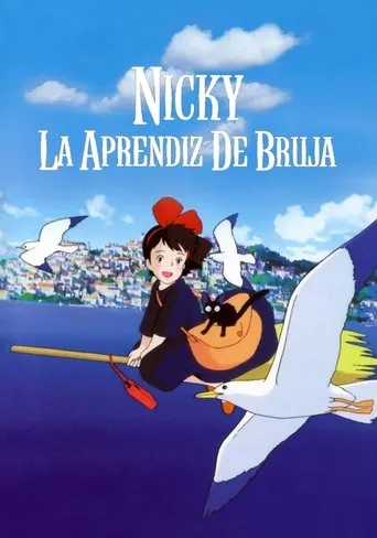 Póster de Nicky, la aprendiz de bruja (1989) con Kikuko Inoue como Maki (voice)